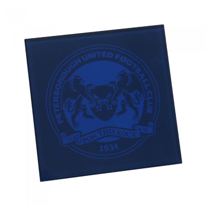 Glass Coaster Navy Crest