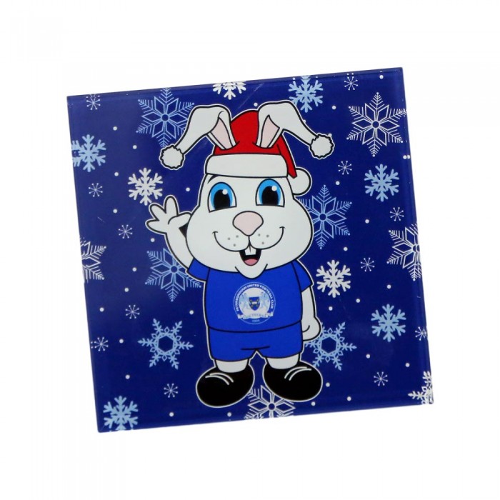 Christmas Mascot Glass Coaster
