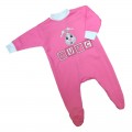 Pink Burrow Babygrow