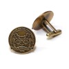 Gold Plated Crest Cufflinks