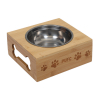 Wooden Dog Bowl