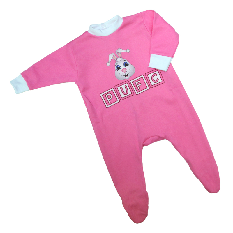 Pink Burrow Babygrow