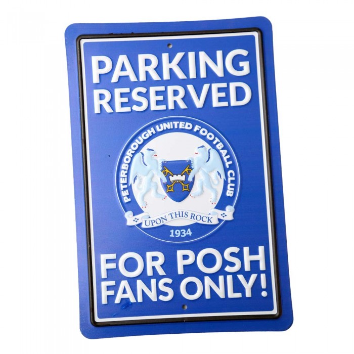 Embossed Metal Parking Sign 