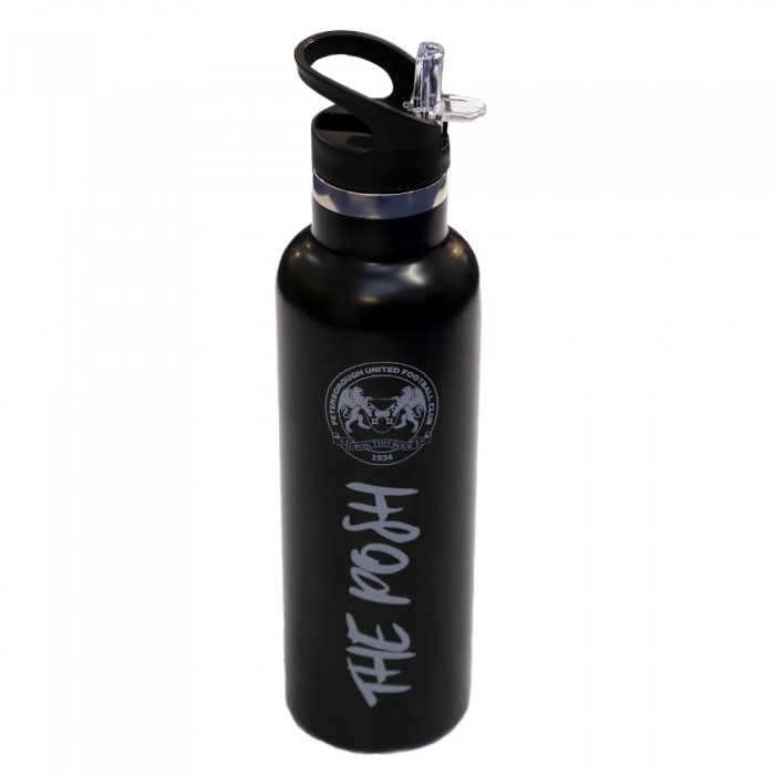 Black Metal Water Bottle 