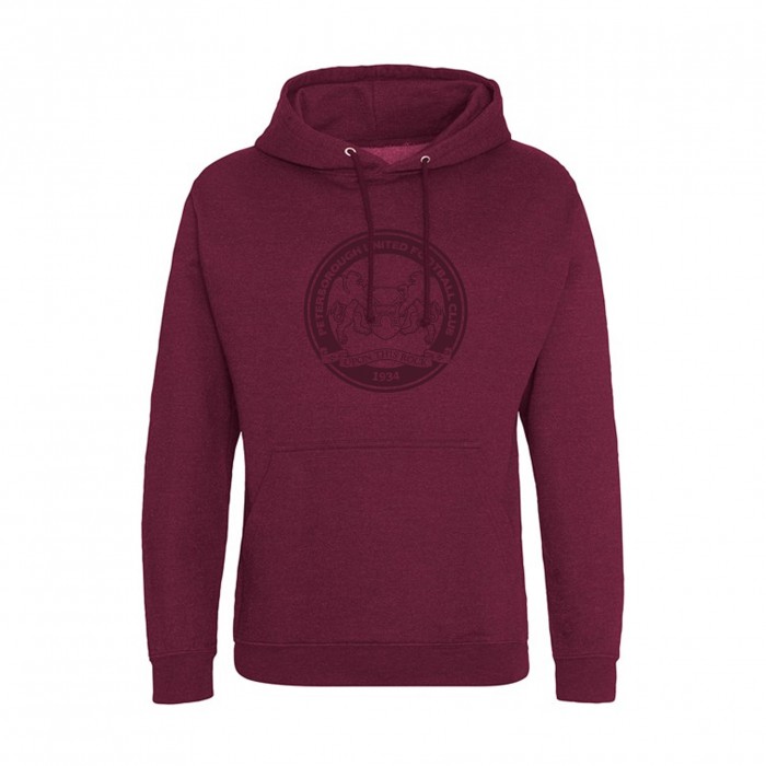 Burgandy Crest Hoodie