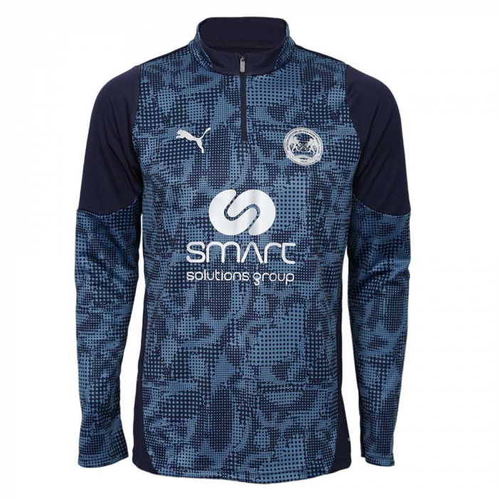 PUMA Adult 1/4 Zip 25/26 - Navy Patterned