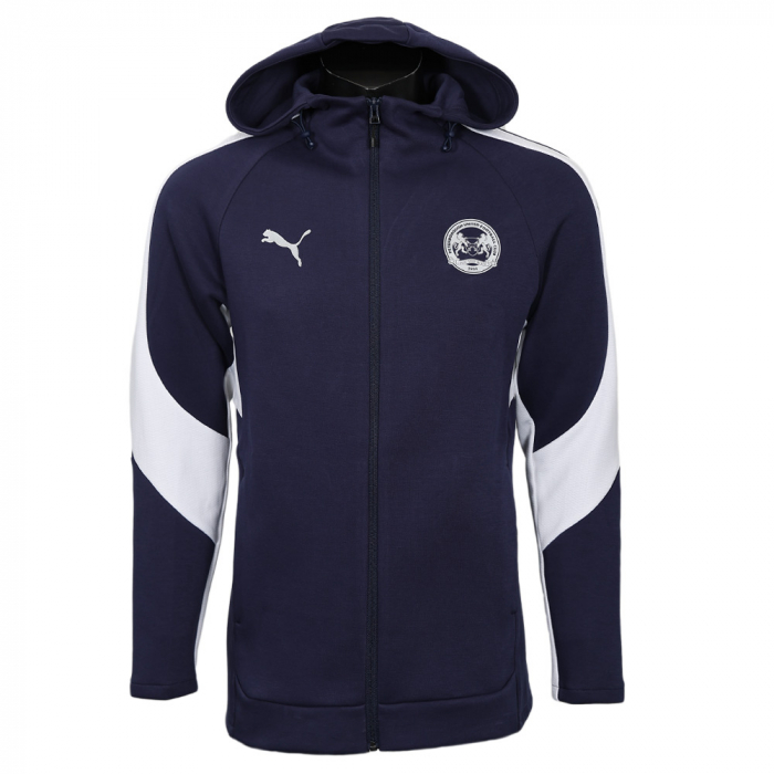 PUMA Junior Travel Hoodie 25/26 - Navy/White