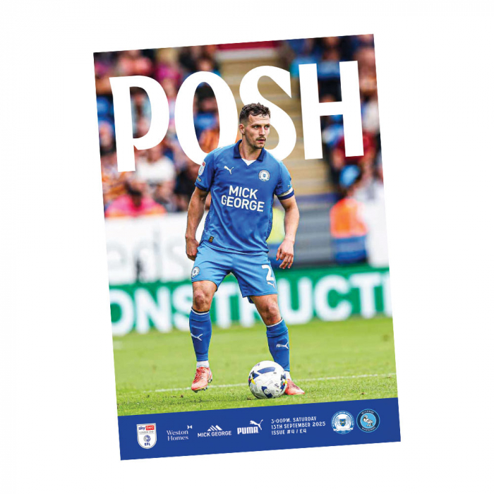 Peterborough United V Wycombe Wanderers Programme